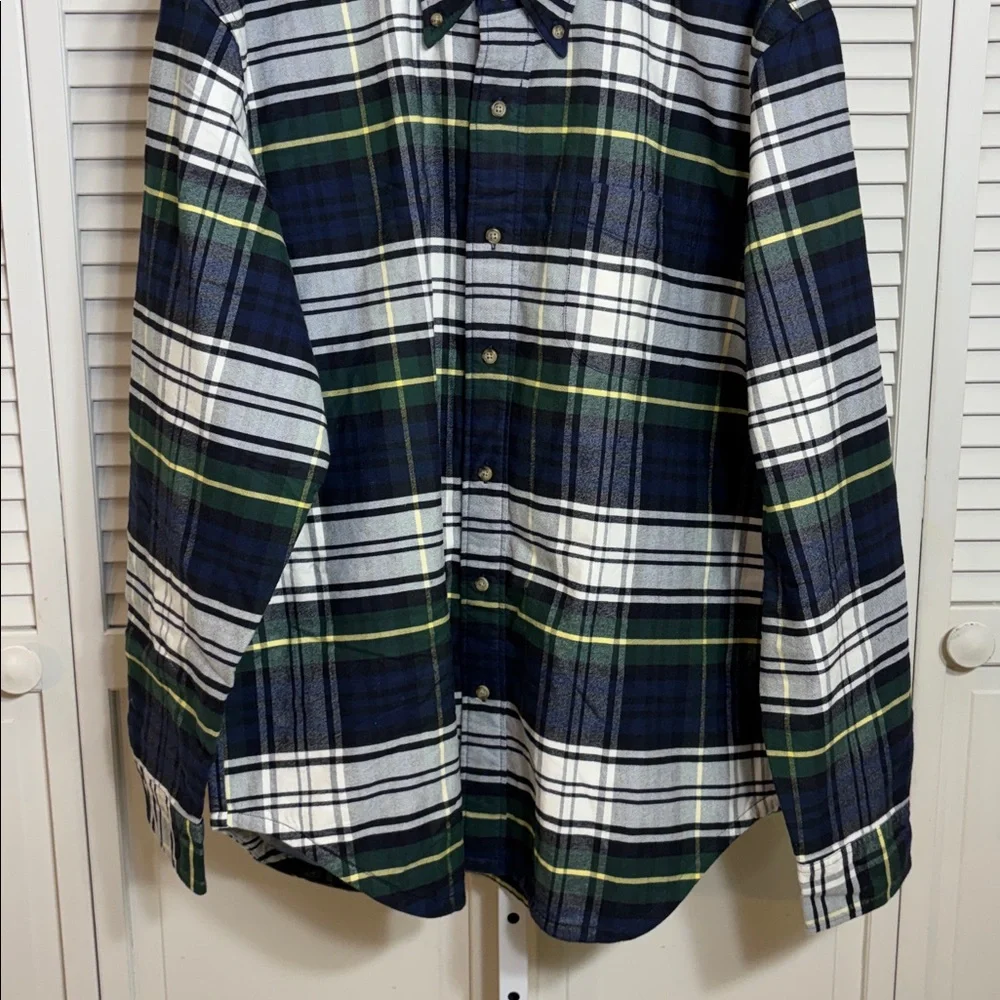 NWT J. Crew Men's Double-Faced Brushed Cotton Oxford Overshirt Large